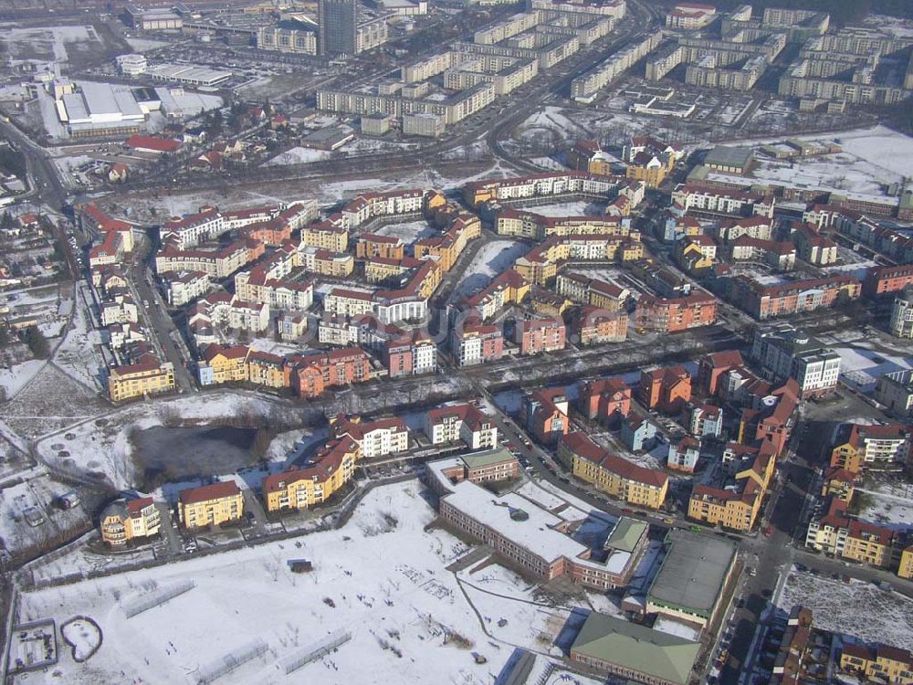 Luftaufnahme Potsdam/Brandenburg - Wohnneubaugebiet Potsdam - Kirchsteigfeld der Unternehmensgruppe GROTH + GRAALFS im Bundesland Brandenburg