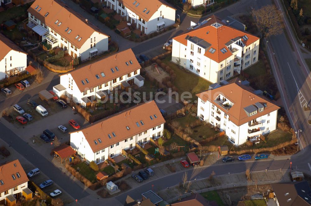 Stahnsdorf aus der Vogelperspektive: Wohnneubaugebiet an der Sputendorfer Strasse in Stahnsdorf