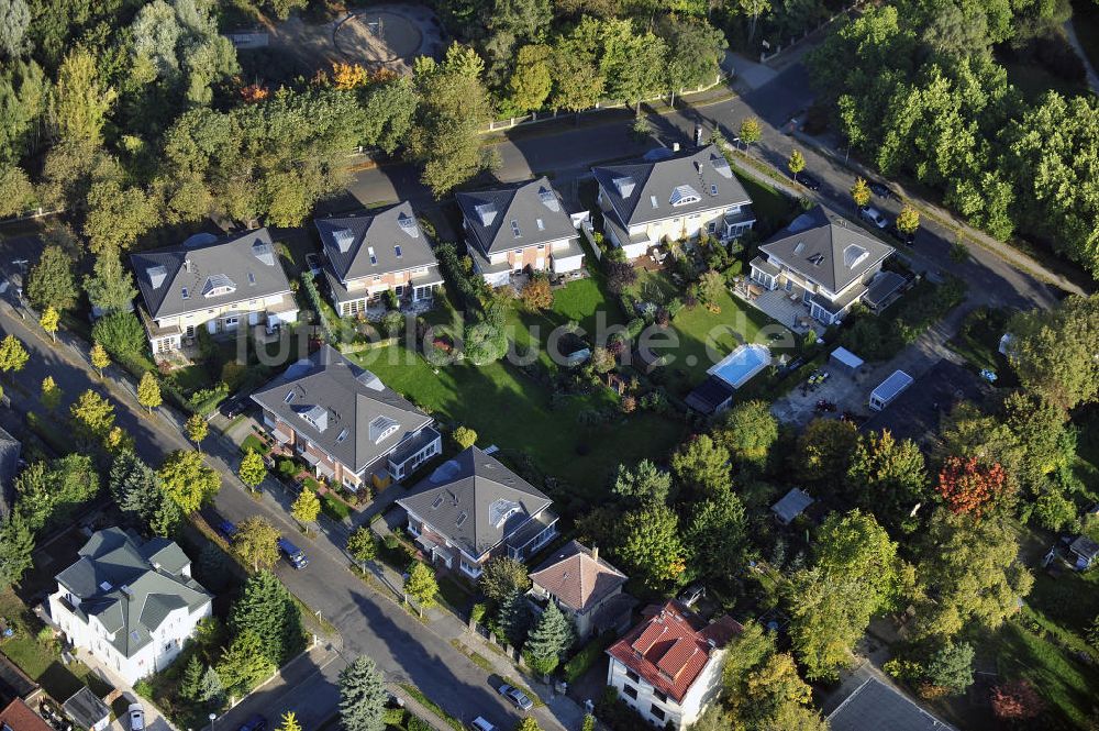 Luftaufnahme Berlin - Wohnneubaugebiet Wohnpark am Orankesee Berlin Weißensee