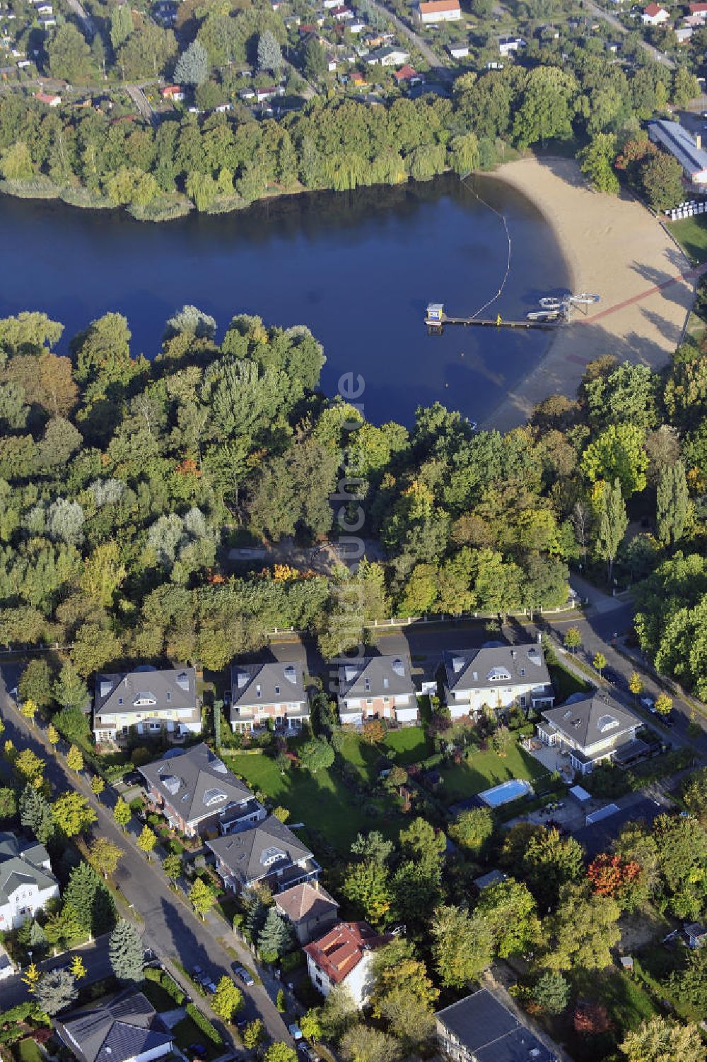 Luftaufnahme Berlin - Wohnneubaugebiet Wohnpark am Orankesee Berlin Weißensee