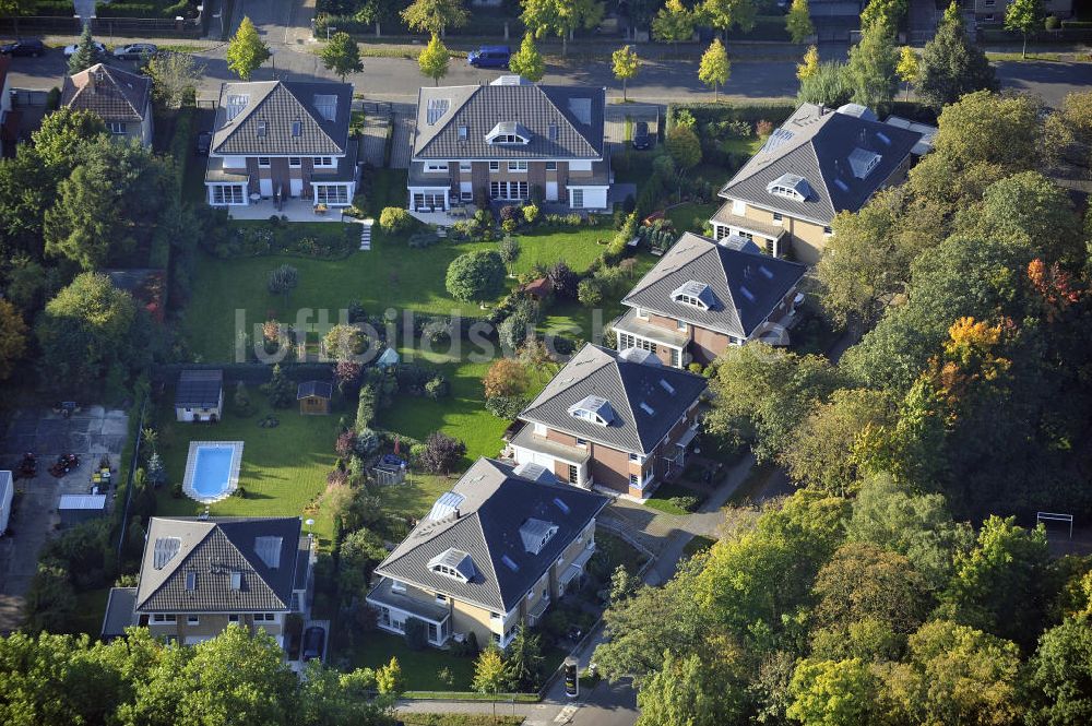 Luftaufnahme Berlin - Wohnneubaugebiet Wohnpark am Orankesee Berlin Weißensee