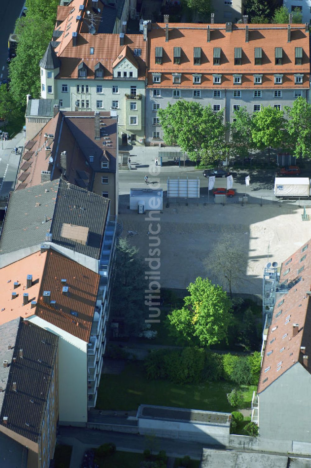 München aus der Vogelperspektive: Wohnneubaugebietes an der Implerstrasse / Thalkirchnerstrasse in München - Sendling