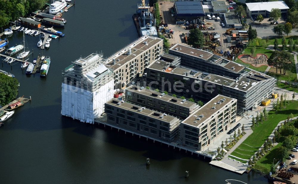 Luftbild Hamburg - Wohnneubauquartier Marina auf der Schlossinsel in Hamburg - Harburg