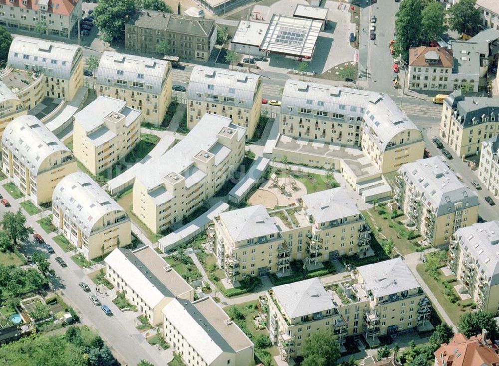 Luftbild Dresden - Pieschen - Wohnneubausiedlung der HVB-Projekt an der Weinböhlaerstraße in Dresden-Pieschen.