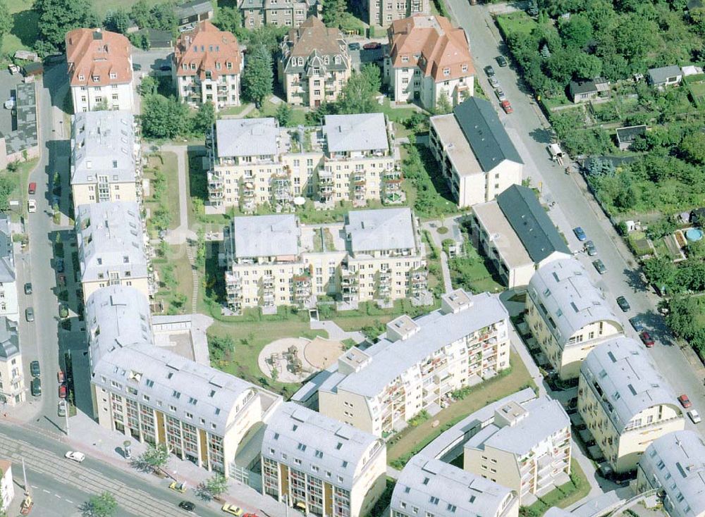 Luftbild Dresden - Pieschen - Wohnneubausiedlung der HVB-Projekt an der Weinböhlaerstraße in Dresden-Pieschen.