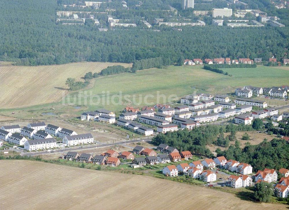 Luftbild Bergholz-Rehbrücke / BRB - Wohnneubausiedlung Am Rehgraben in Bergholz-Rehbrücke / BRB.