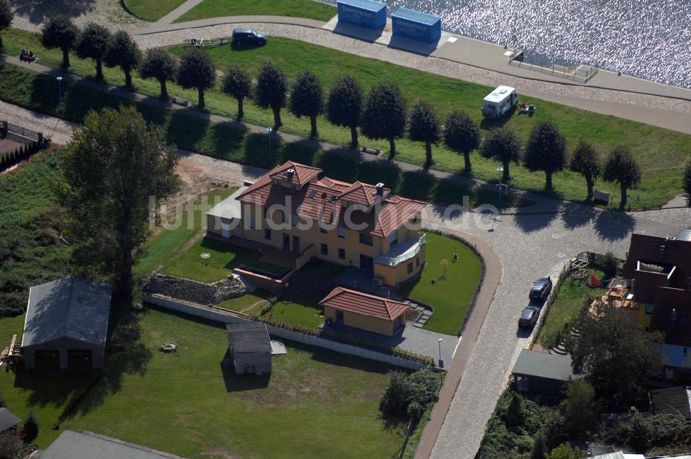 Luftaufnahme WITTENBERGE - Wohnneubauten an der Wahrenberger Strasse in Wittenberge am Elbufer