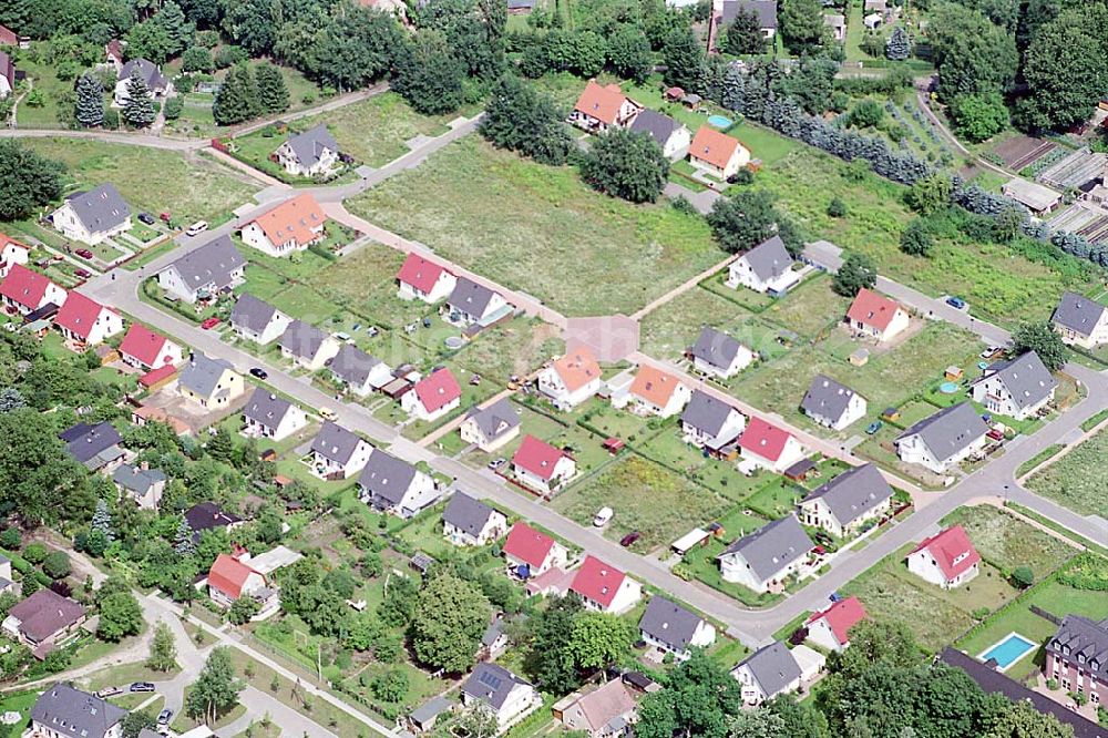 Luftbild Fredersdorf bei Strausberg - Brandenburg - Wohnpark Fredersdorf Brandenburg Einfamilienhäuser der Addit Bau GmbH