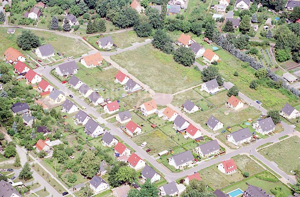 Luftaufnahme Fredersdorf bei Strausberg - Brandenburg - Wohnpark Fredersdorf Brandenburg Einfamilienhäuser der Addit Bau GmbH