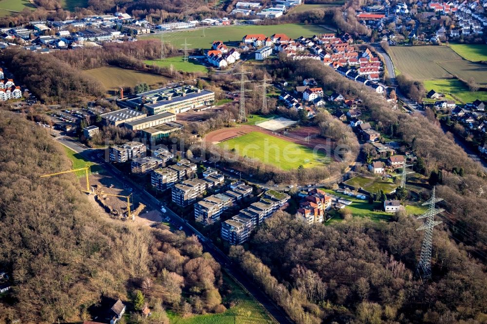 Hattingen von oben - Wohnpark Hölter Busch in Hattingen im Bundesland Nordrhein-Westfalen, Deutschland