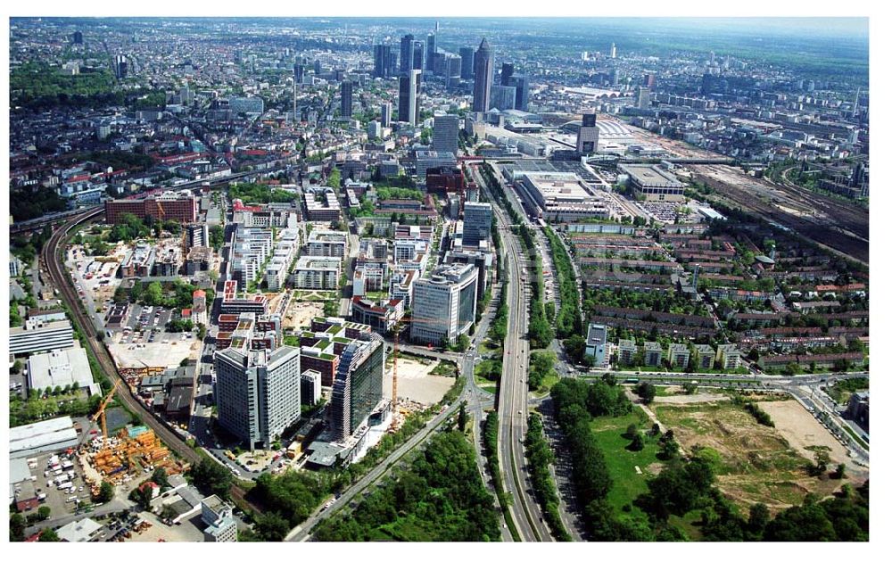 Frankfurt am Main aus der Vogelperspektive: Wohnpark der HVB-Immo.Ag