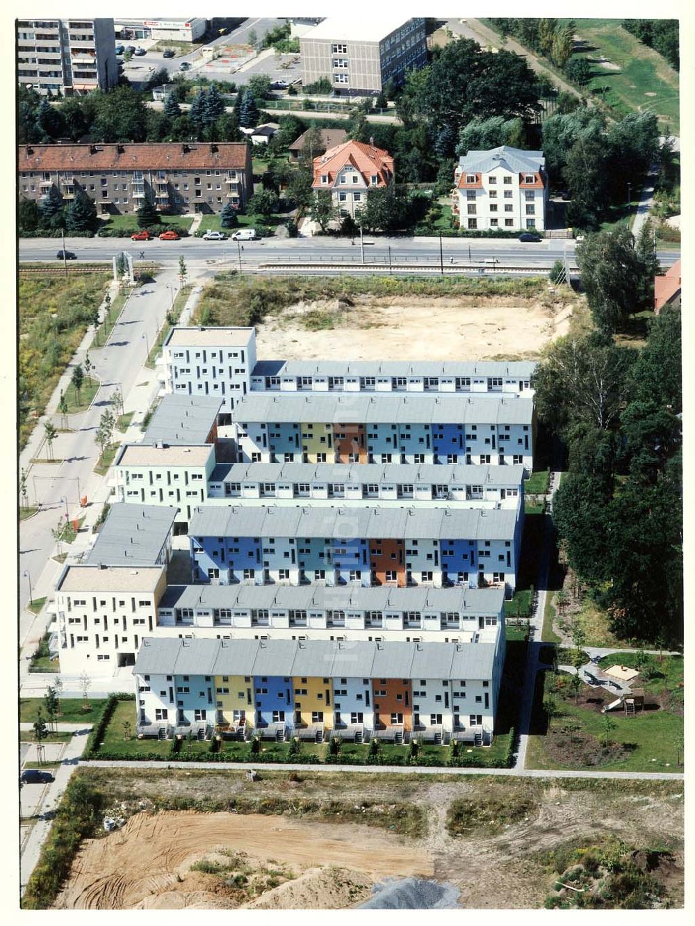 Luftbild Dresden - Klotsche - Wohnpark Am Königswald an der Königsbrücker Landstraße in Dresden-Klotsche.