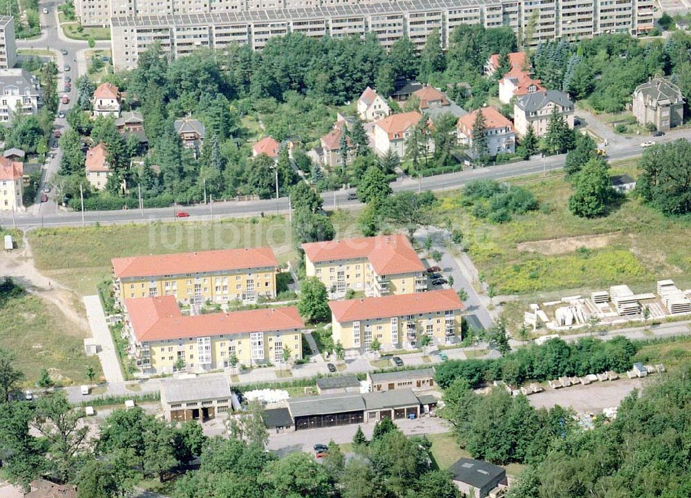 Dresden - Klotsche von oben - Wohnpark Am Königswald an der Königsbrücker Landstraße in Dresden-Klotsche.