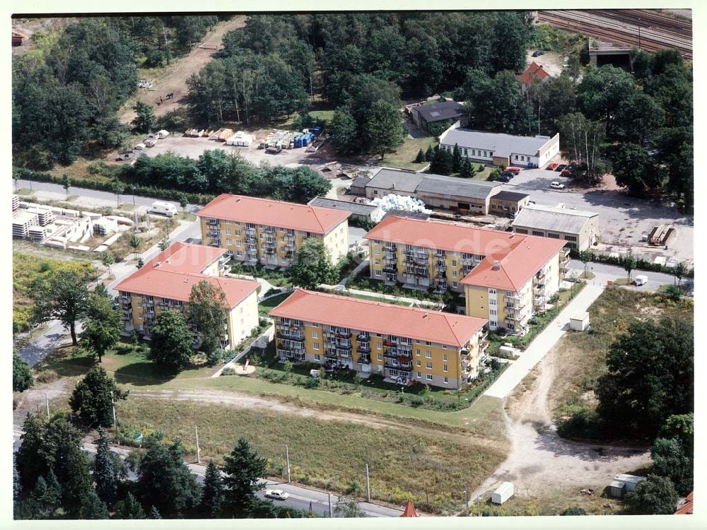 Luftaufnahme Dresden - Klotsche - Wohnpark Am Königswald an der Königsbrücker Landstraße in Dresden-Klotsche.