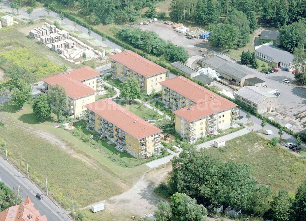 Dresden - Klotsche von oben - Wohnpark Am Königswald an der Königsbrücker Landstraße in Dresden-Klotsche.