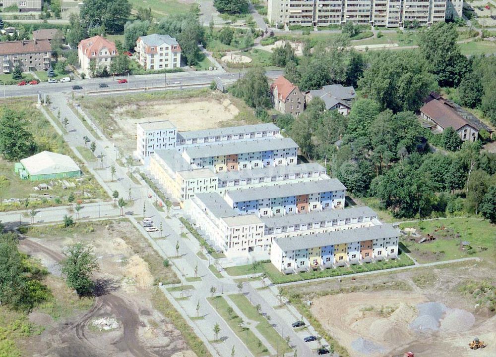 Dresden - Klotsche von oben - Wohnpark Am Königswald an der Königsbrücker Landstraße in Dresden-Klotsche.