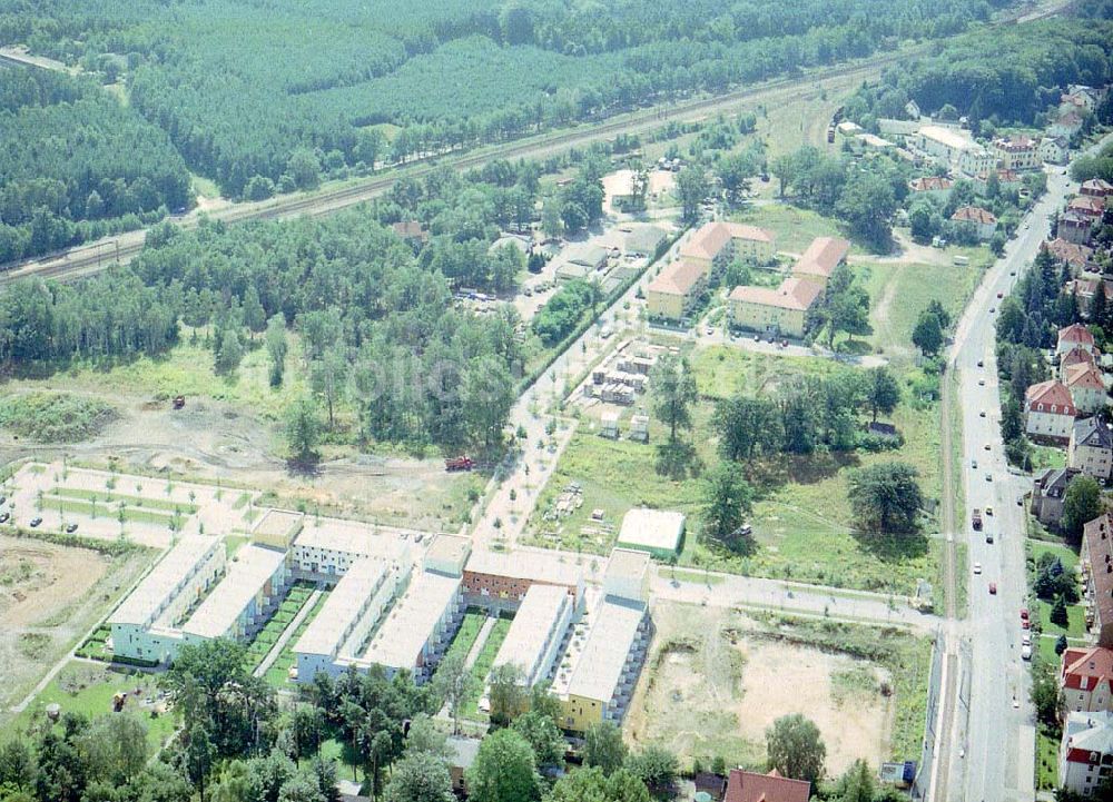 Dresden - Klotsche von oben - Wohnpark Am Königswald an der Königsbrücker Landstraße in Dresden-Klotsche.