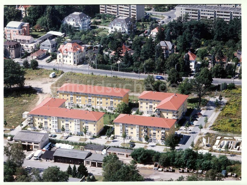 Luftbild Dresden - Klotsche - Wohnpark Am Königswald an der Königsbrücker Landstraße in Dresden-Klotsche.