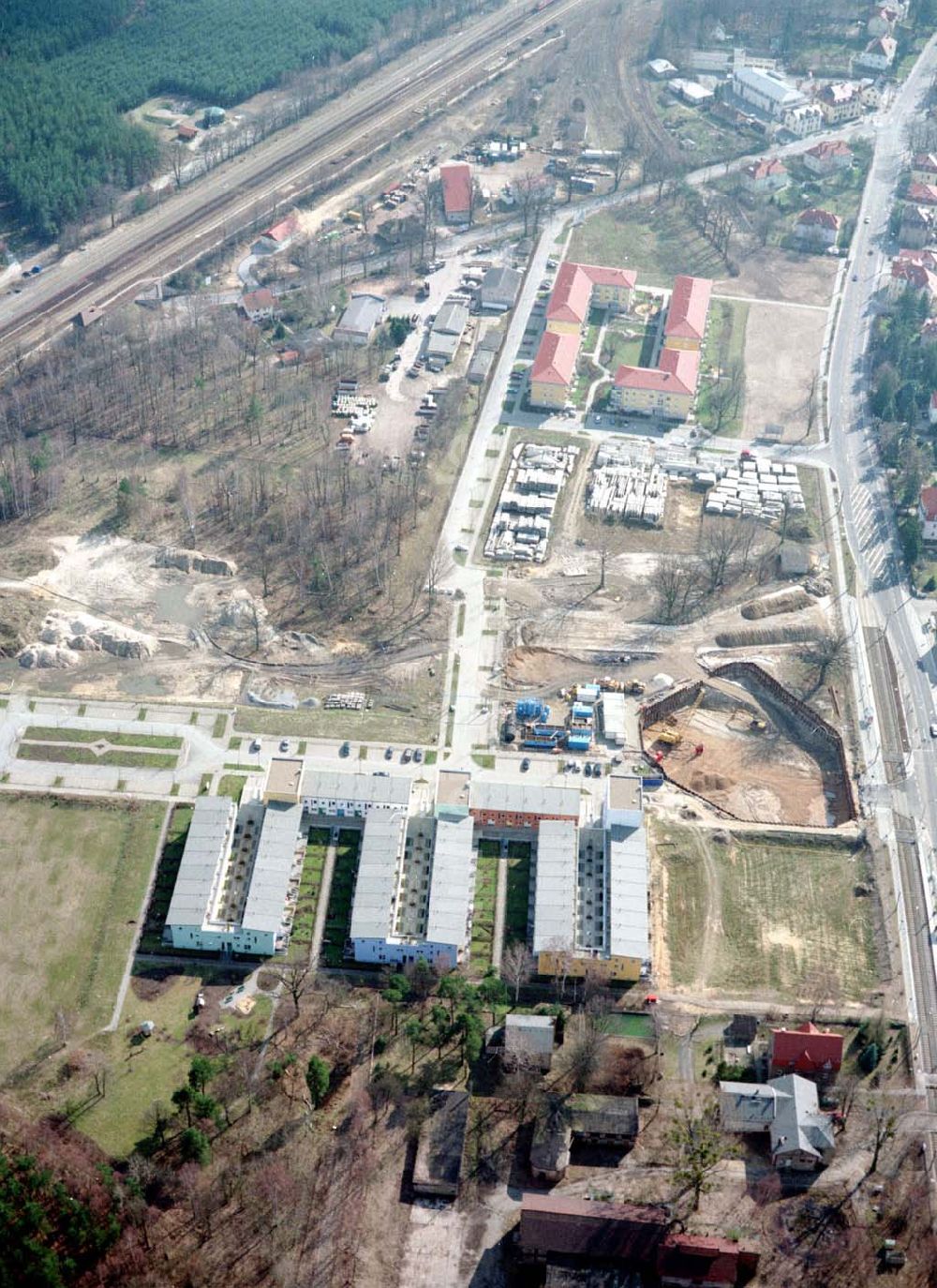 Luftbild Dresden - Klotsche - Wohnpark Am Königswald an der Königsbrücker Landstraße in Dresden-Klotsche.