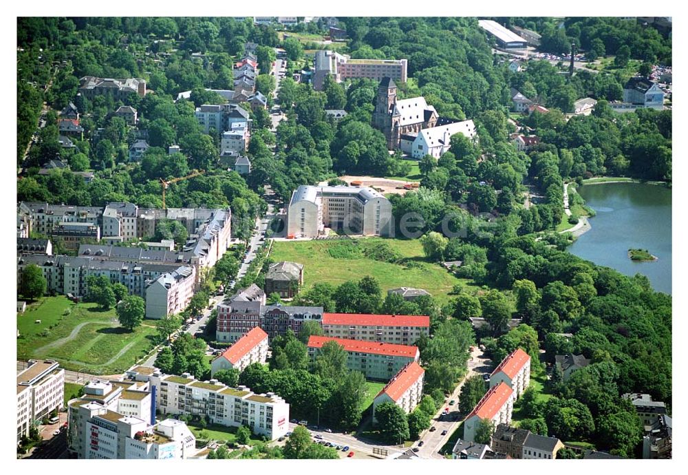 Chemnitz von oben - Wohnpark am Schloßteich