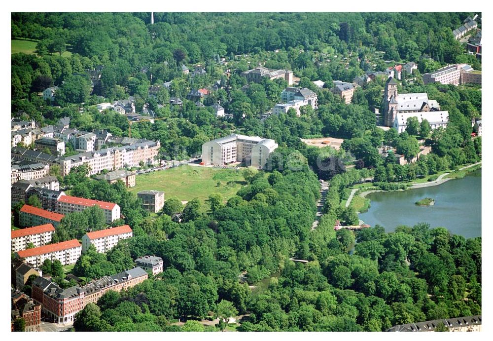 Chemnitz aus der Vogelperspektive: Wohnpark am Schloßteich