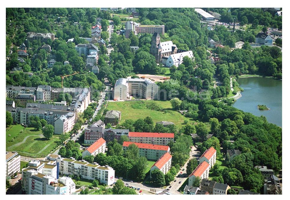 Chemnitz von oben - Wohnpark am Schloßteich