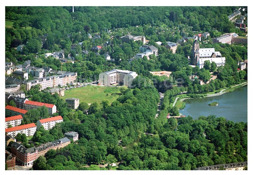 Chemnitz aus der Vogelperspektive: Wohnpark am Schloßteich