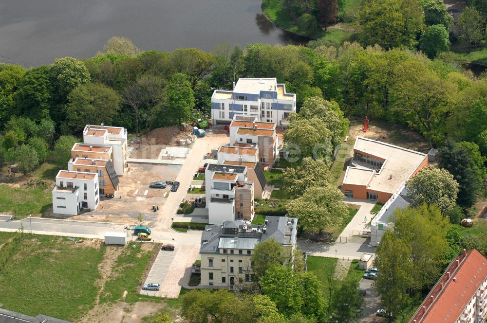 Luftaufnahme Chemnitz - Wohnpark Am Schloßteich in Chemnitz / Sachsen