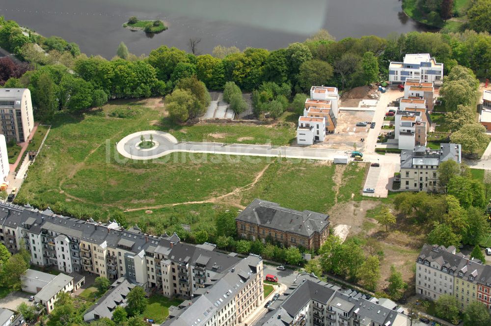 Luftbild Chemnitz - Wohnpark Am Schloßteich in Chemnitz / Sachsen