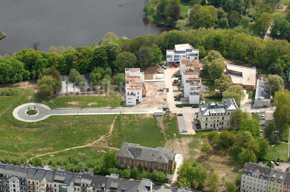 Luftaufnahme Chemnitz - Wohnpark Am Schloßteich in Chemnitz / Sachsen