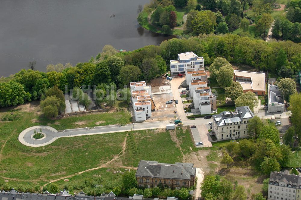 Chemnitz von oben - Wohnpark Am Schloßteich in Chemnitz / Sachsen