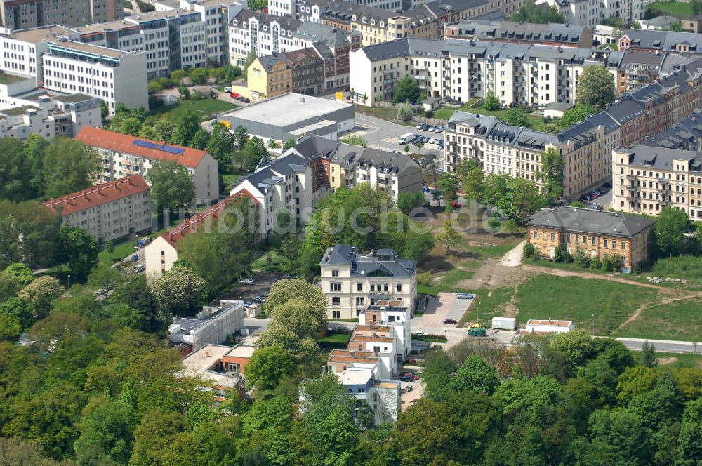 Chemnitz von oben - Wohnpark Am Schloßteich in Chemnitz / Sachsen