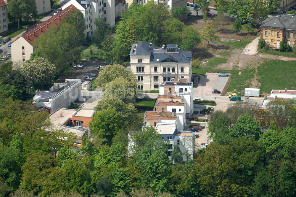 Chemnitz aus der Vogelperspektive: Wohnpark Am Schloßteich in Chemnitz / Sachsen