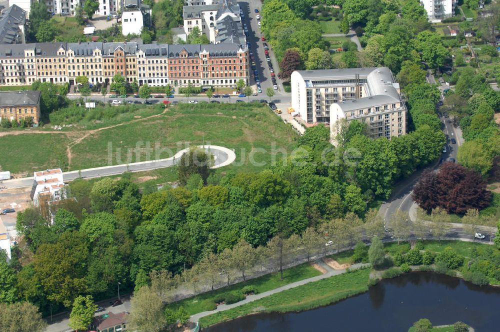 Chemnitz von oben - Wohnpark Am Schloßteich in Chemnitz / Sachsen