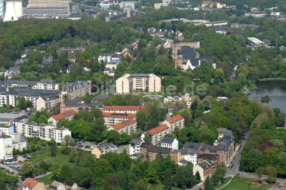 Luftaufnahme Chemnitz - Wohnpark Am Schloßteich in Chemnitz / Sachsen