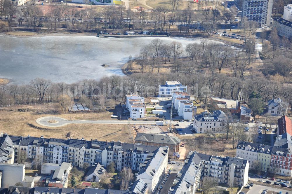 Luftbild Chemnitz - Wohnpark Am Schloßteich in Chemnitz / Sachsen