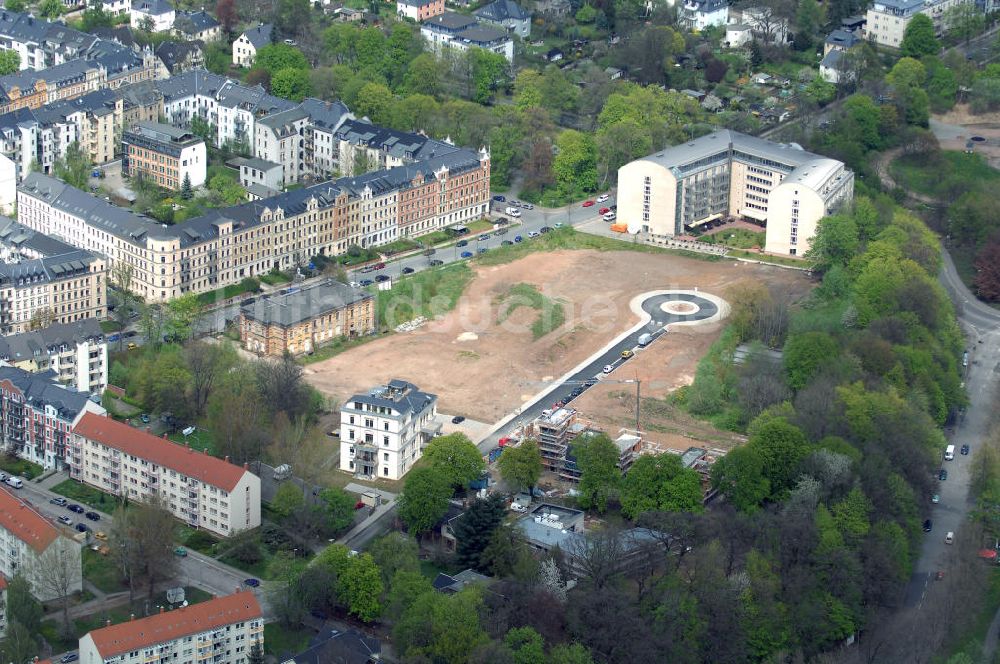 Chemnitz aus der Vogelperspektive: Wohnparks Am Schloßteich in Chemnitz