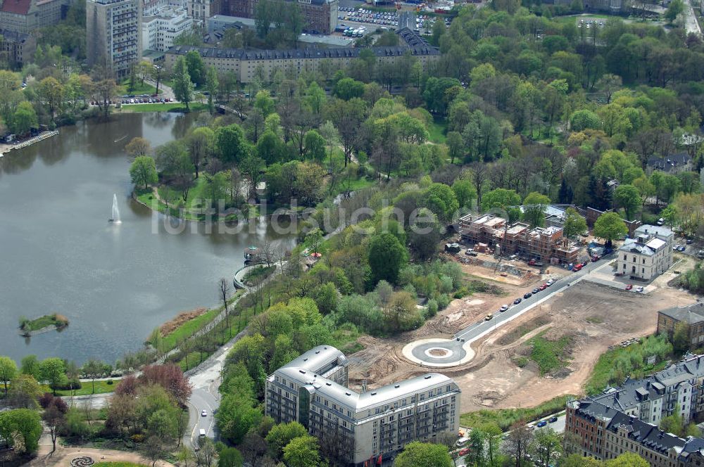 Chemnitz von oben - Wohnparks Am Schloßteich in Chemnitz