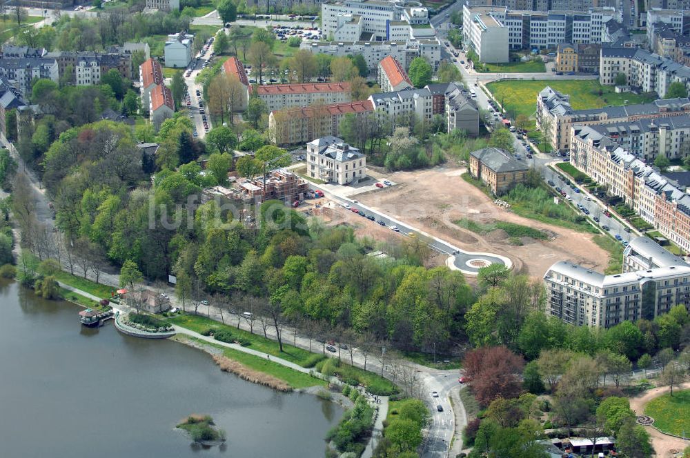 Chemnitz von oben - Wohnparks Am Schloßteich in Chemnitz