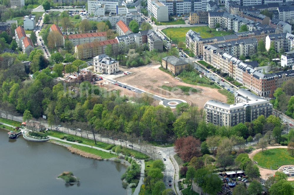 Chemnitz aus der Vogelperspektive: Wohnparks Am Schloßteich in Chemnitz