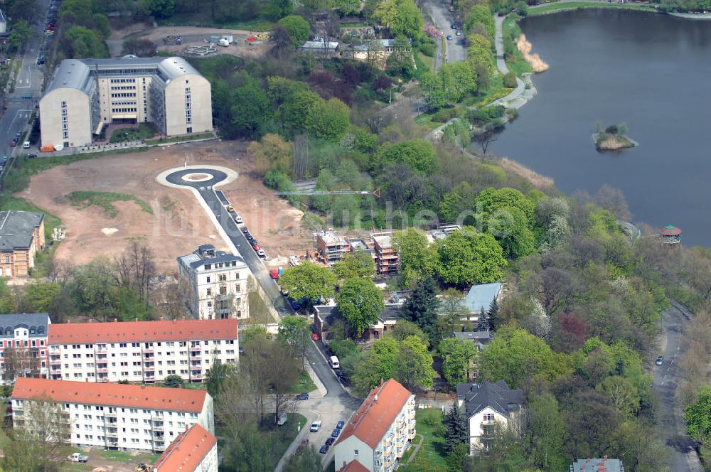 Chemnitz von oben - Wohnparks Am Schloßteich in Chemnitz