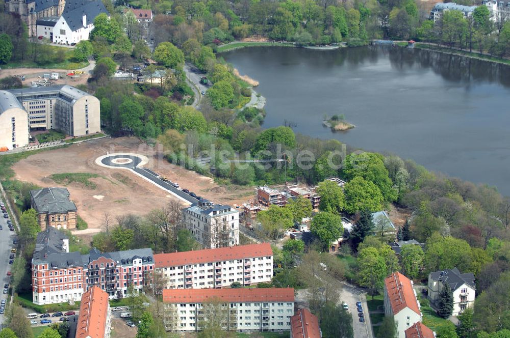 Chemnitz aus der Vogelperspektive: Wohnparks Am Schloßteich in Chemnitz