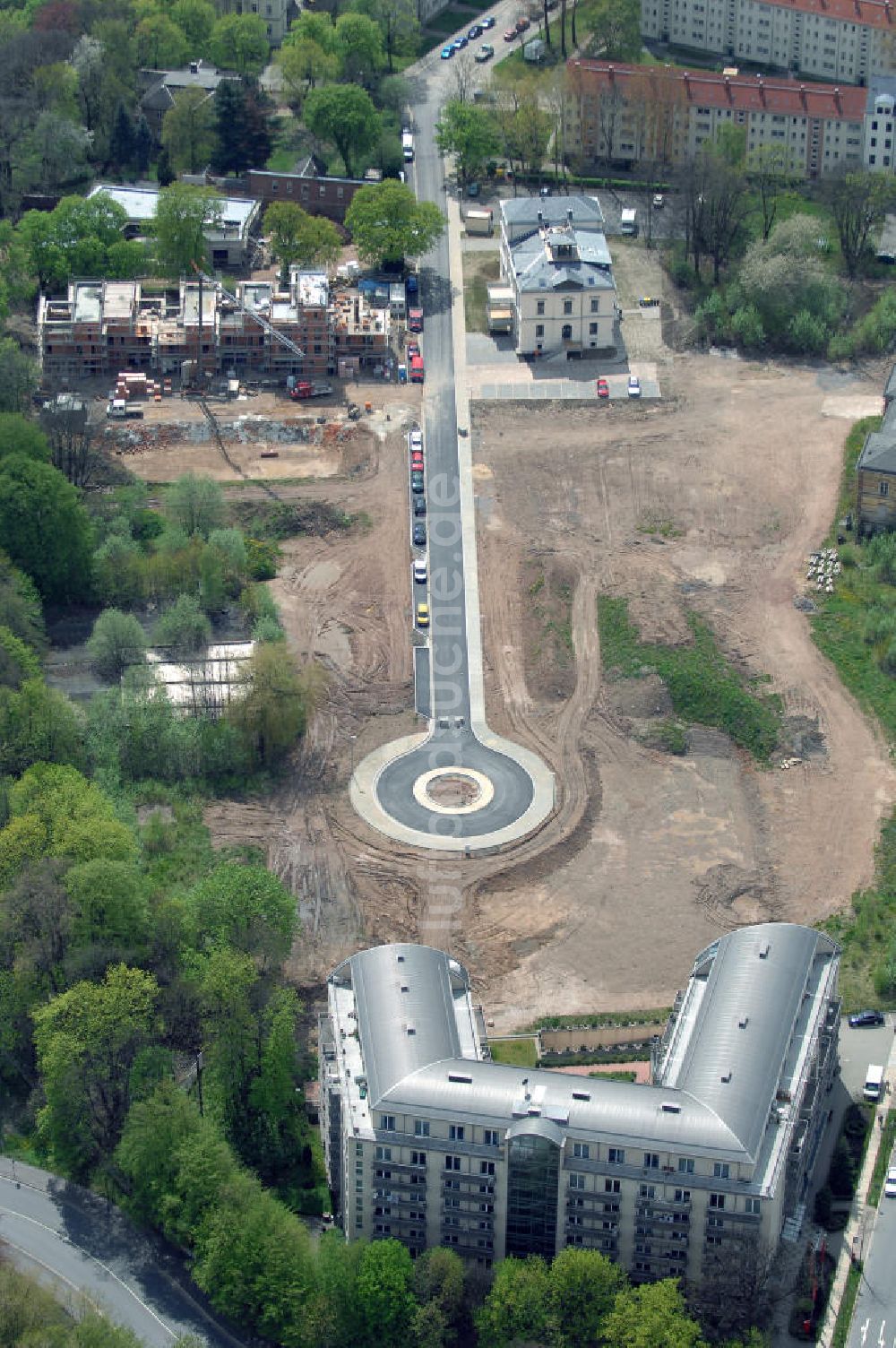 Chemnitz von oben - Wohnparks Am Schloßteich in Chemnitz