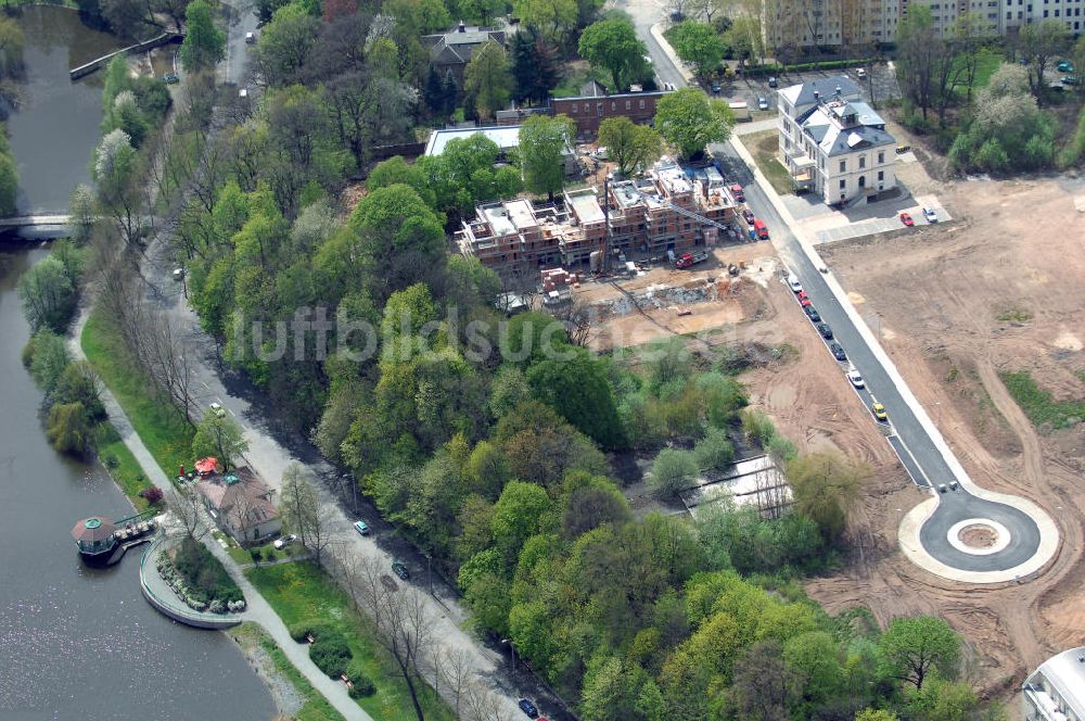 Chemnitz von oben - Wohnparks Am Schloßteich in Chemnitz