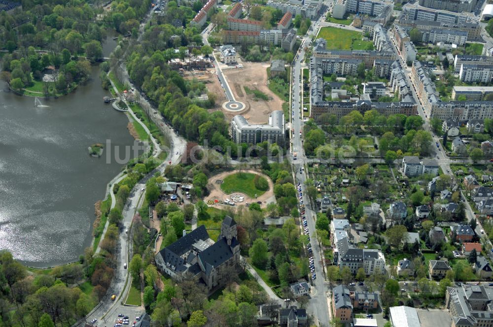 Chemnitz von oben - Wohnparks Am Schloßteich in Chemnitz