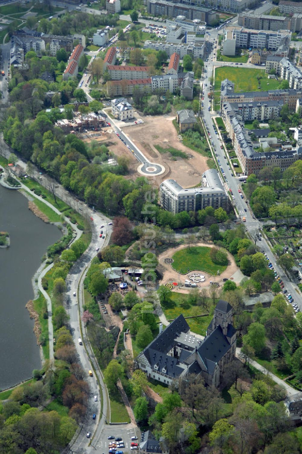 Luftbild Chemnitz - Wohnparks Am Schloßteich in Chemnitz