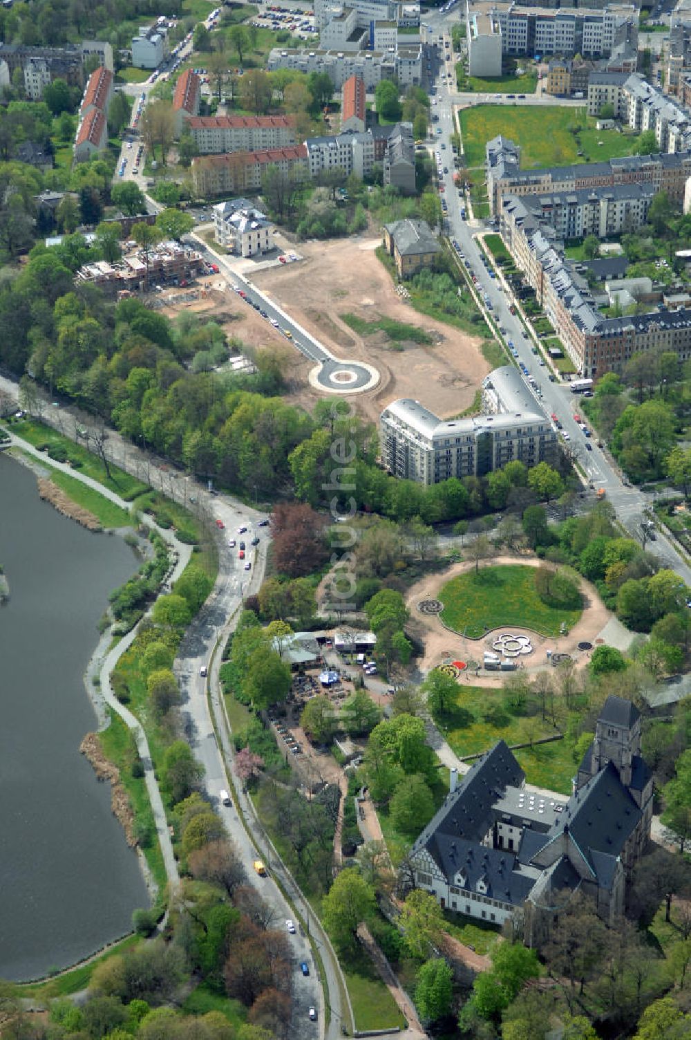 Luftaufnahme Chemnitz - Wohnparks Am Schloßteich in Chemnitz