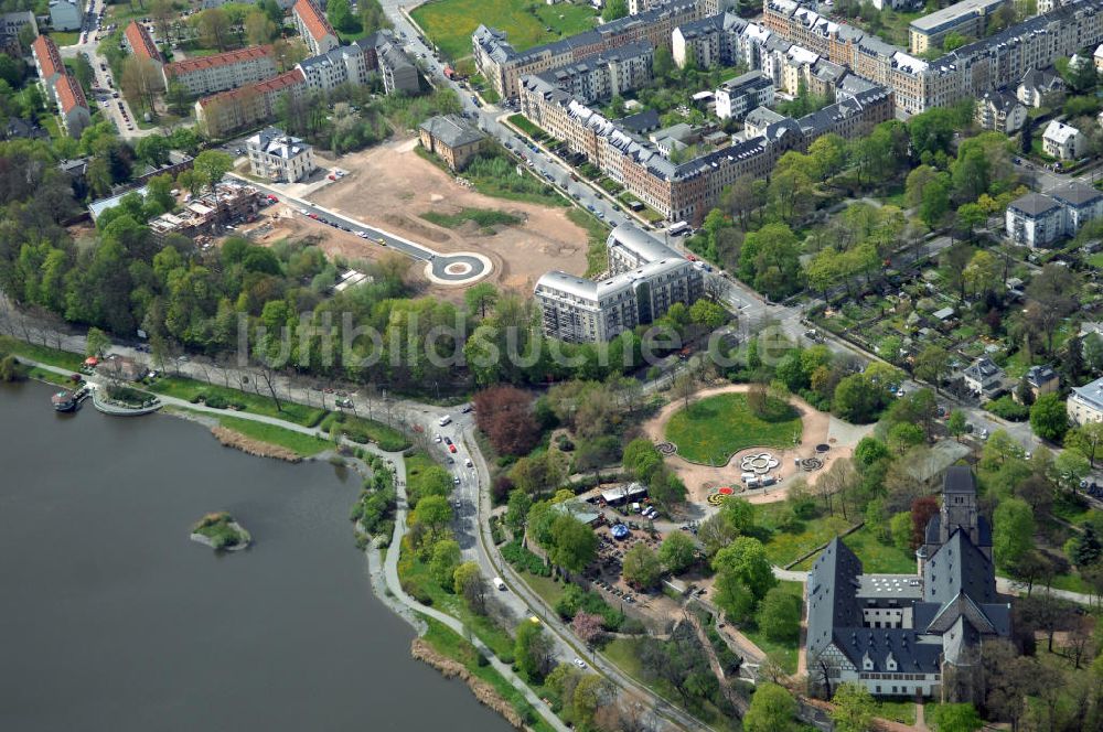 Chemnitz von oben - Wohnparks Am Schloßteich in Chemnitz