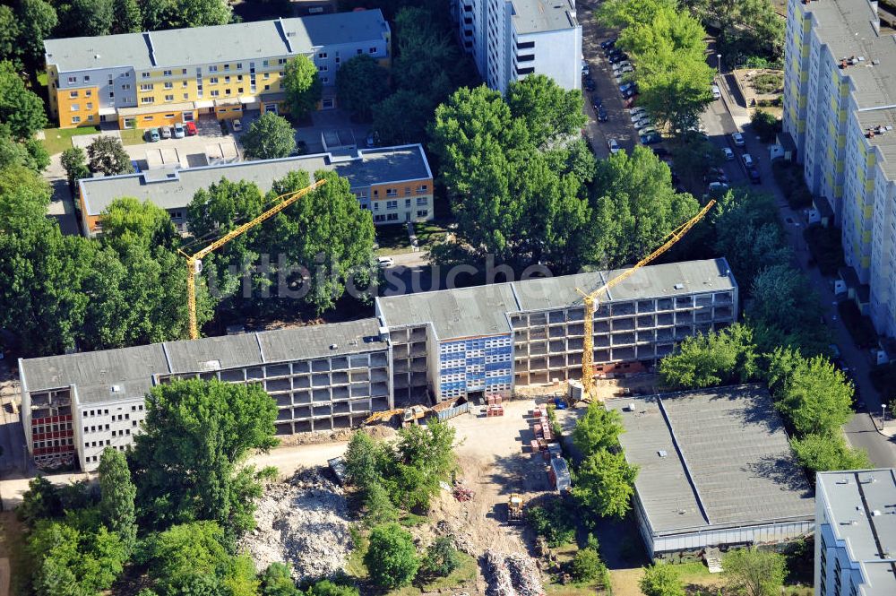 Luftbild Berlin Lichtenberg - Wohnprojekt Baustelle in Berlin-Friedrichsfelde