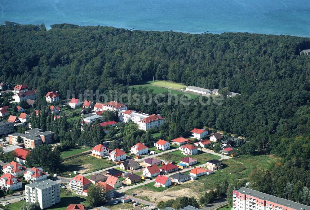 Graal-Müritz von oben - Wohnsiedlung und Bauland Eselswiese der HAWO KG in Graal-Müritz